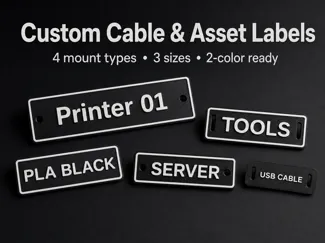 Custom Cable, Tool & Storage Label Generator