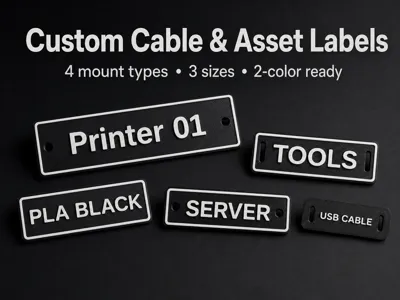 Custom Cable, Tool & Storage Label Generator