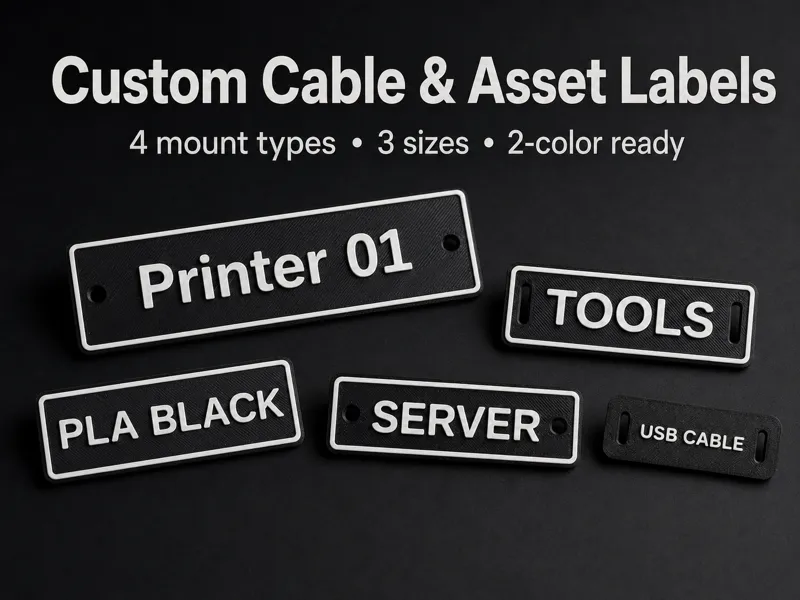 Custom Cable, Tool & Storage Label Generator
