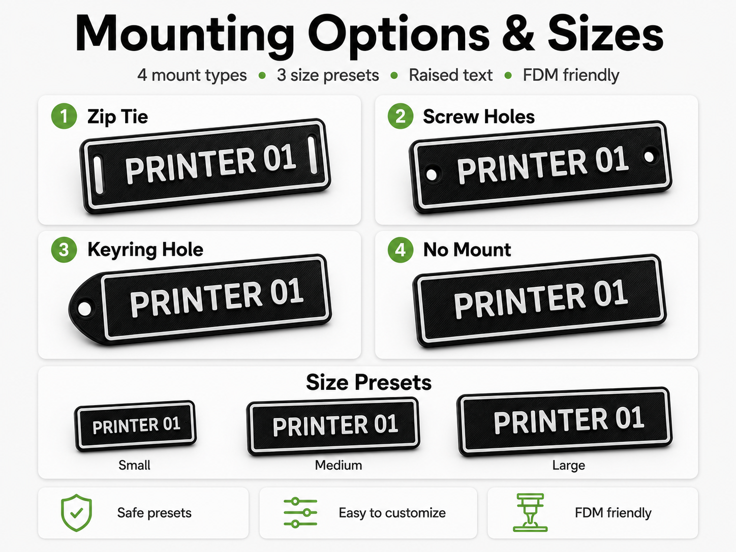 Universal Cable & Asset Label Tag Generator