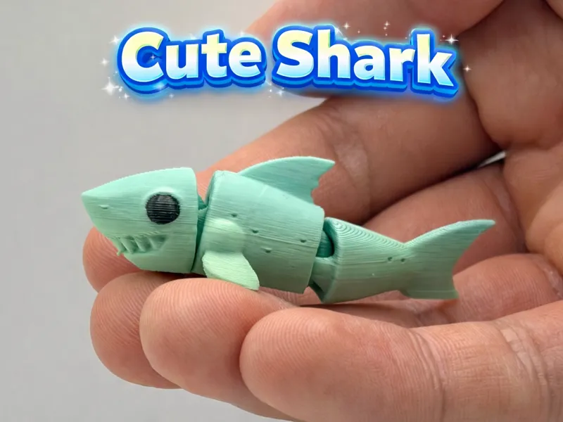 Cute articulated shark