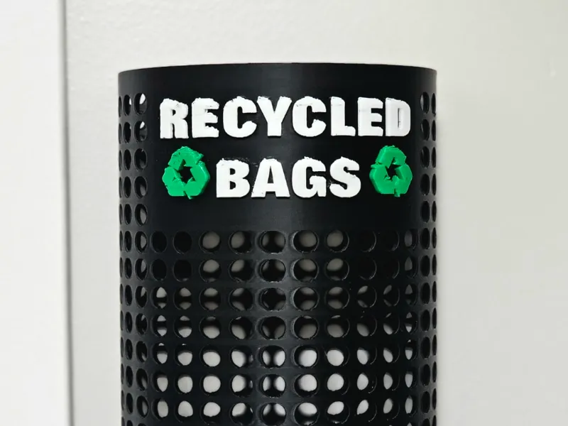 Grocery Bag Recycler Wall Mount Dispenser