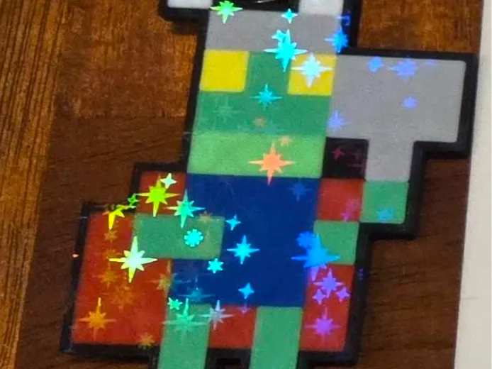 8 bit 8 Color Throg the Frog of Thunder Keychain