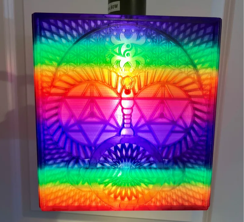 The Psychonaut: Large LED Geometric Pendant Lamp