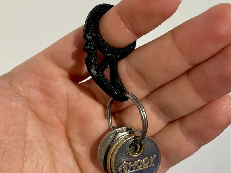 Key Fidget Toy Spinning Keychain Print In Place