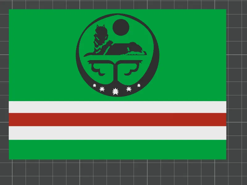 Chechen Republic of Ichkeria Flag