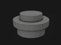 3024 Plate 1x1 Round