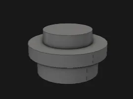 3024 Plate 1x1 Round
