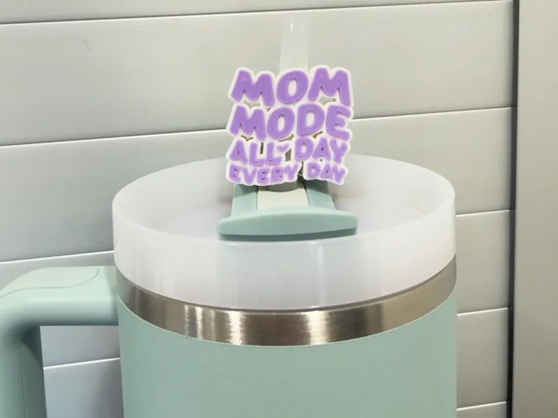 Stanley straw topper, mom mode all day topper