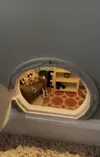No Supports fairy door for drywall miniature