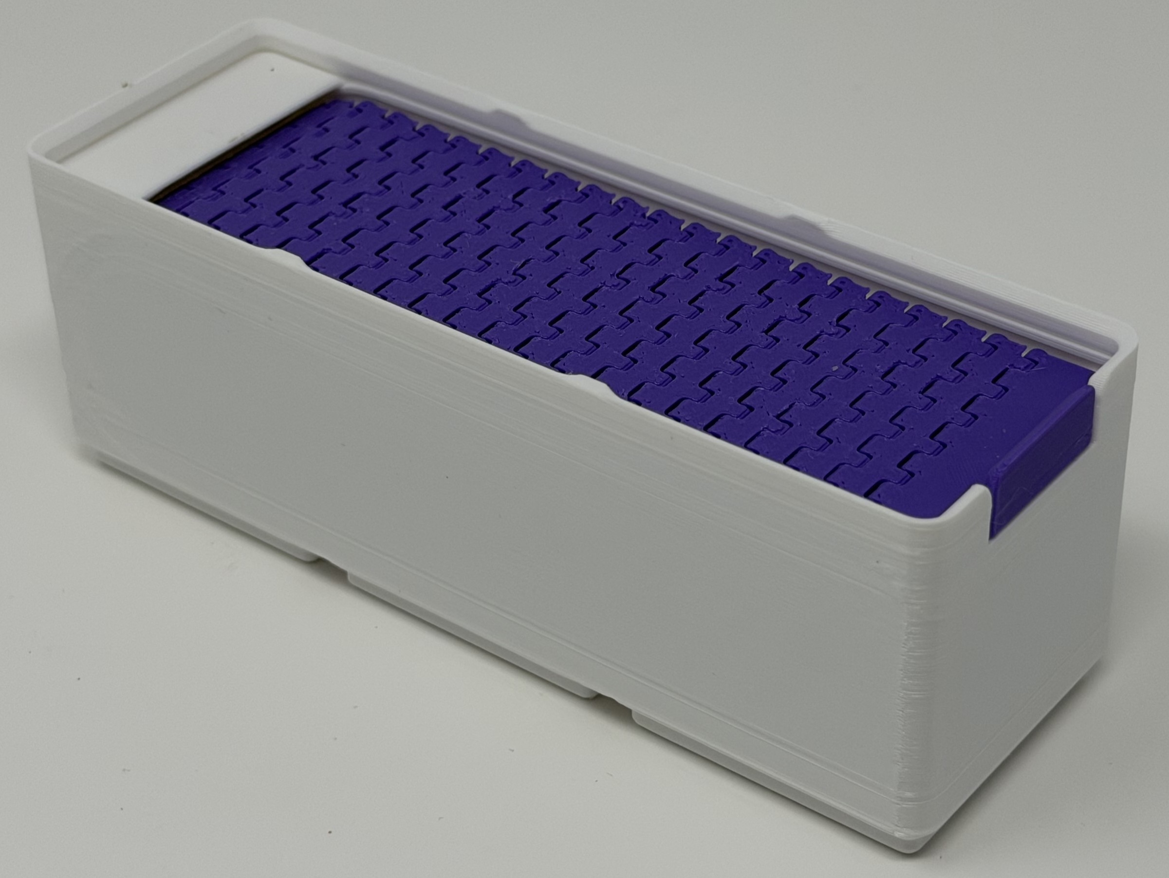 Miniatura 2 do modelo 3D Gridfinity bin (stackable) with roller lid