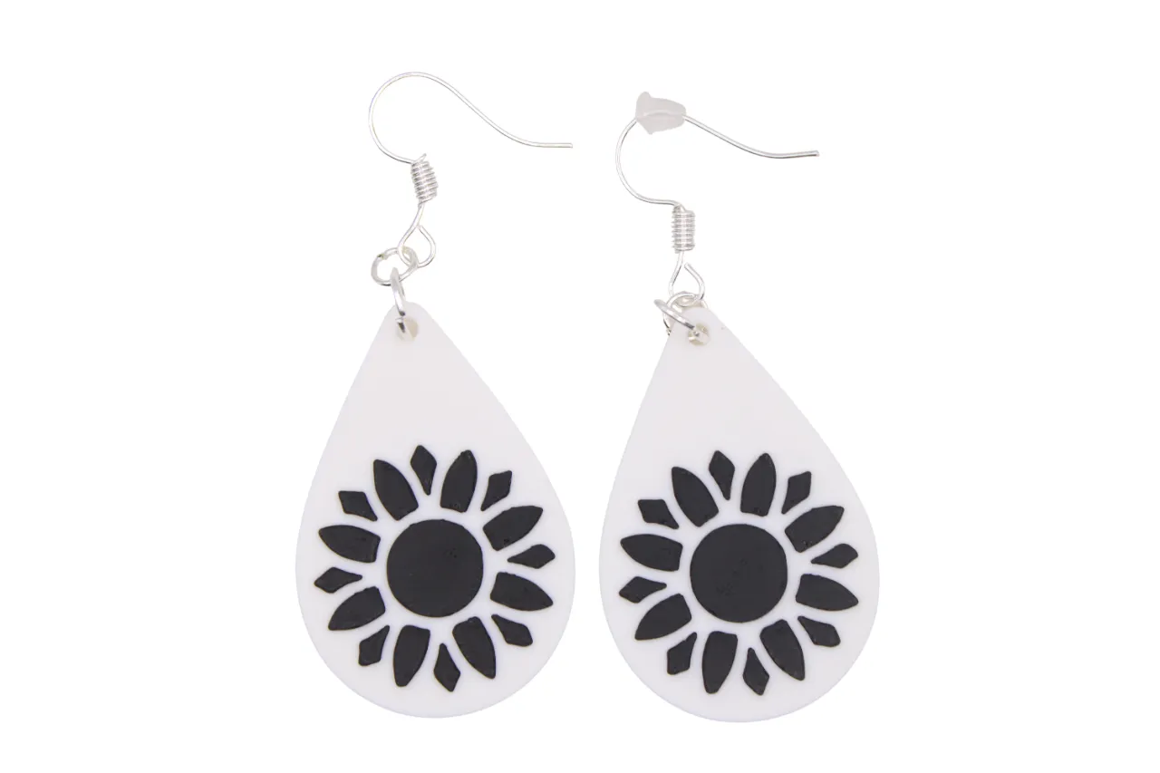 Halloween Earring pt 13 - Flowers view 4