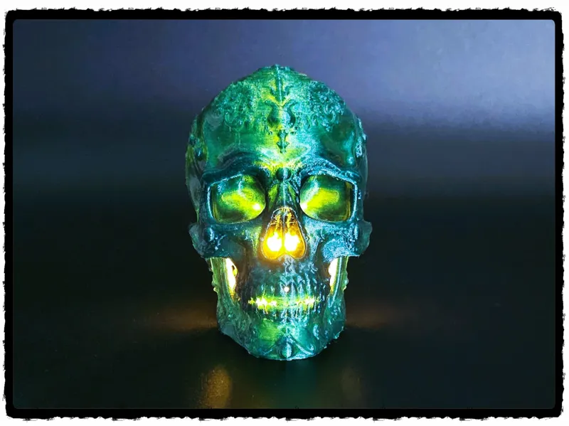 Halloween Skull tealight