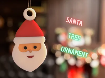 [NO AMS] Santa tree ornament