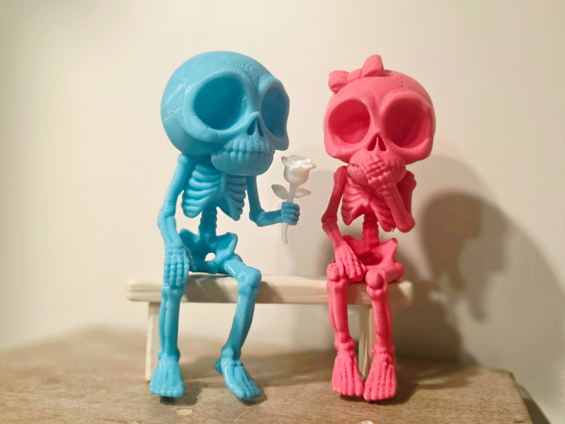 "Chill" Skeletons - Lovely Rose for Her - 1