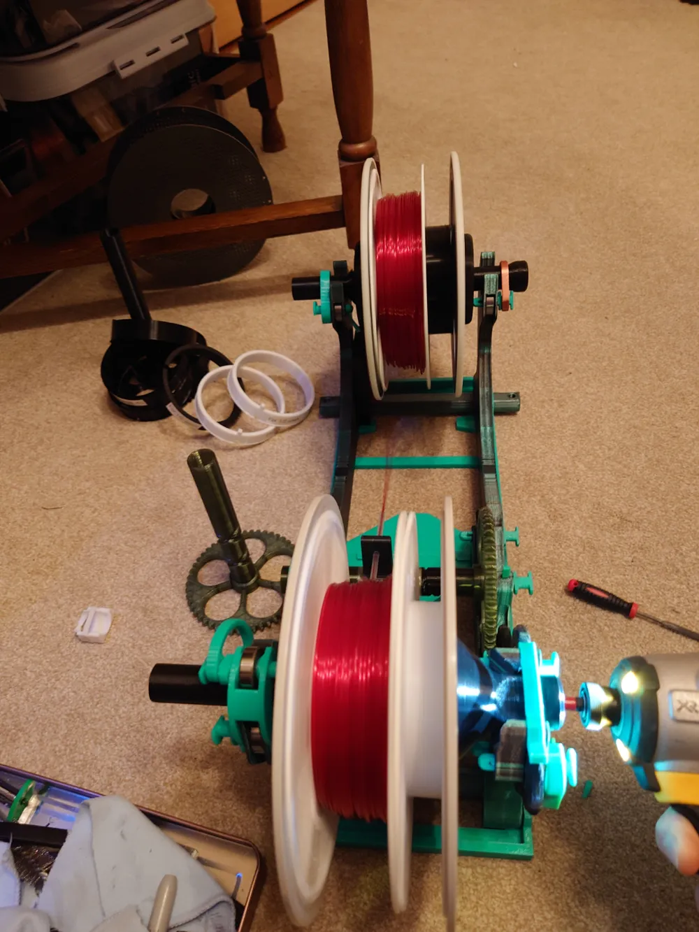 1/3rd & 2/3rd modular divided spool leadscrew in 1 Remixed by Anthony ...