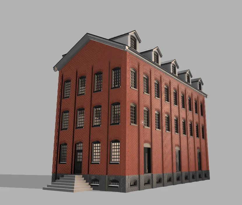 Norwich Factory Warehouse, HO Scale - Free 3D Print Model - MakerWorld