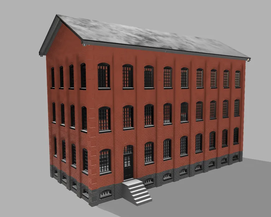 Norwich Factory Warehouse, HO Scale - Free 3D Print Model - MakerWorld
