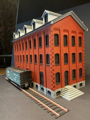 Norwich Factory Warehouse, HO Scale - Free 3D Print Model - MakerWorld