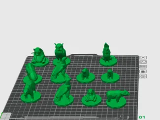 Canadian animal chess pieces