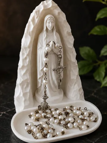 Bandeja organizadora: Our Lady of Lourdes – Rosary Tray — vista de referencia 2