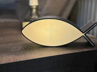 Jesus Fish Light Box