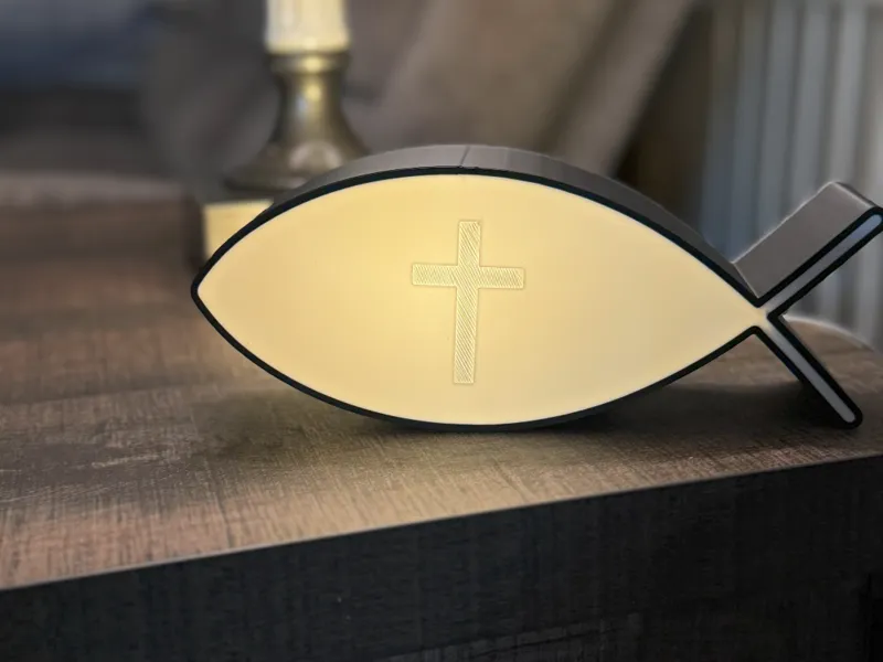 Jesus Fish Light Box
