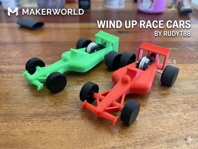 Wind up F1 Racecars