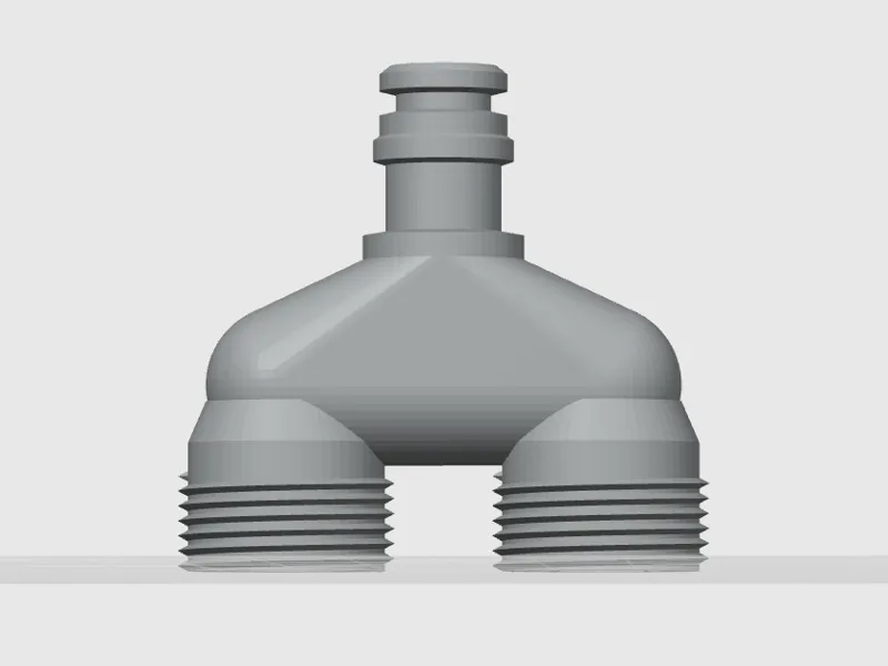 Water connection 2-way water distributor 3/4 inch 