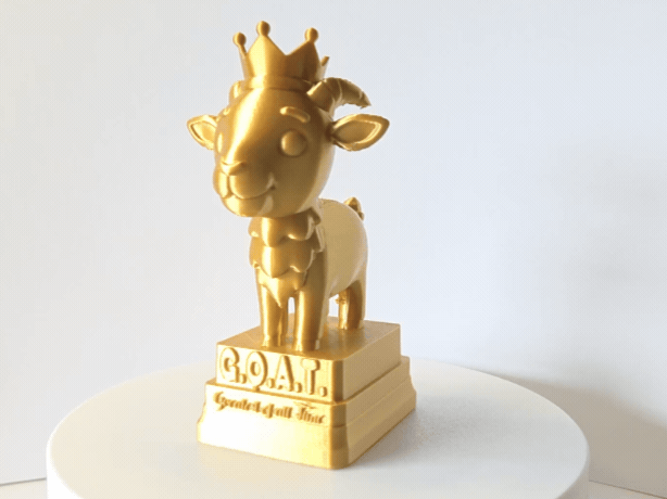 GOAT trophy - Greatest of all time award