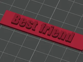 Best friend - pendant