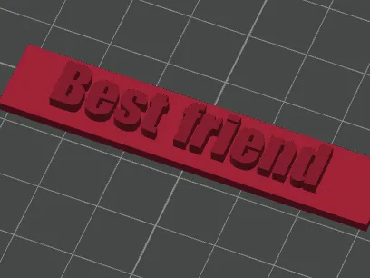 Best friend - pendant