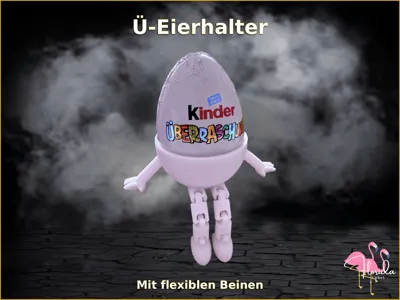 Ü- Egg holder with articulated legs