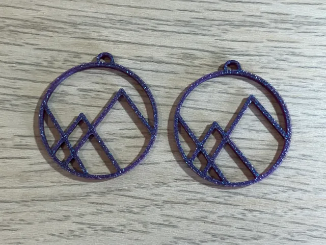 Mountain Circle Earrings