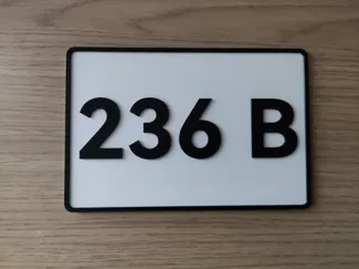 House Number Plate