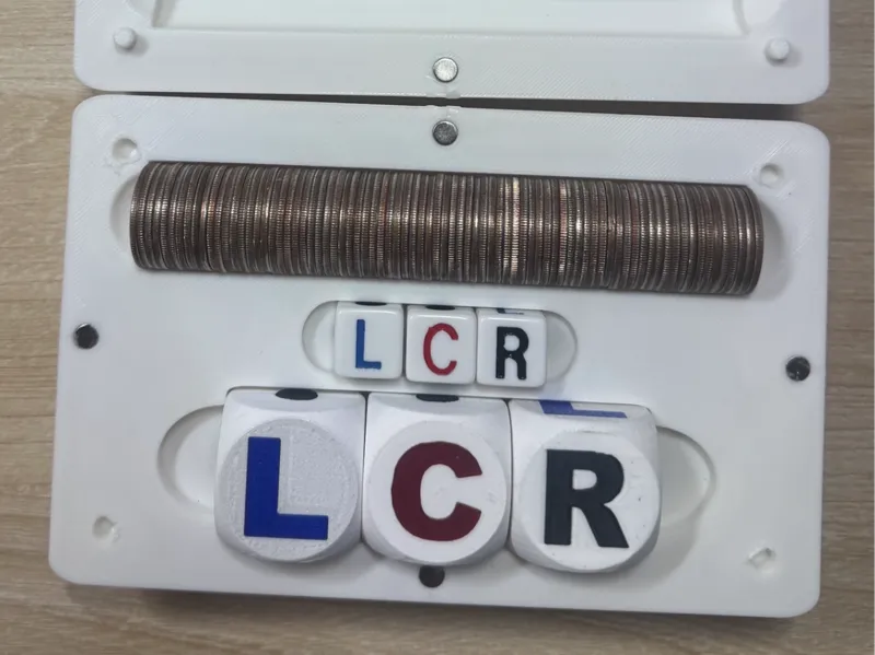 LCR Dice & Quarter Storage Box