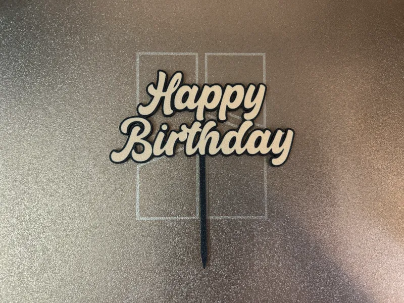 Happy Birthday - cake topper