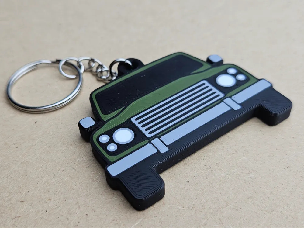 Land Rover Defender - Unique Car Keychain - Free 3D Print Model ...