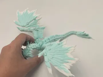 Modelo para impresión 3D: 怪物猎人冰咒龙,飞龙无需支撑 — vista de referencia 5