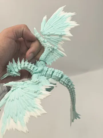 Modelo para impresión 3D: 怪物猎人冰咒龙,飞龙无需支撑 — vista de referencia 4