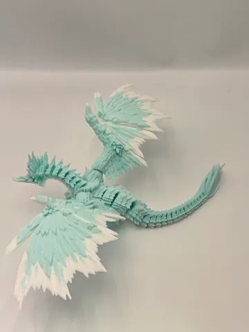 Modelo para impresión 3D: 怪物猎人冰咒龙,飞龙无需支撑 — vista de referencia 2