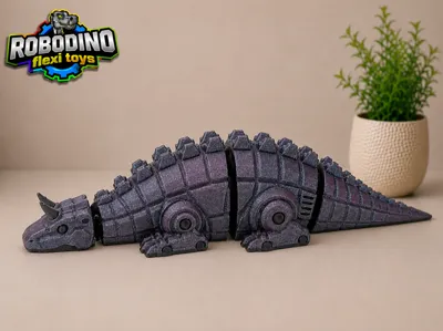 Articulated flexi toy - Robot dinosaur Carnotaurus