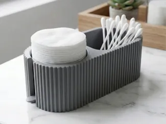 Modern Ribbed Bathroom Organizer Perfect Gift