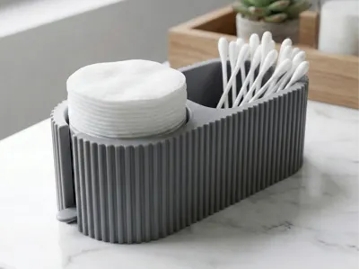 Modern Ribbed Bathroom Organizer Perfect Gift