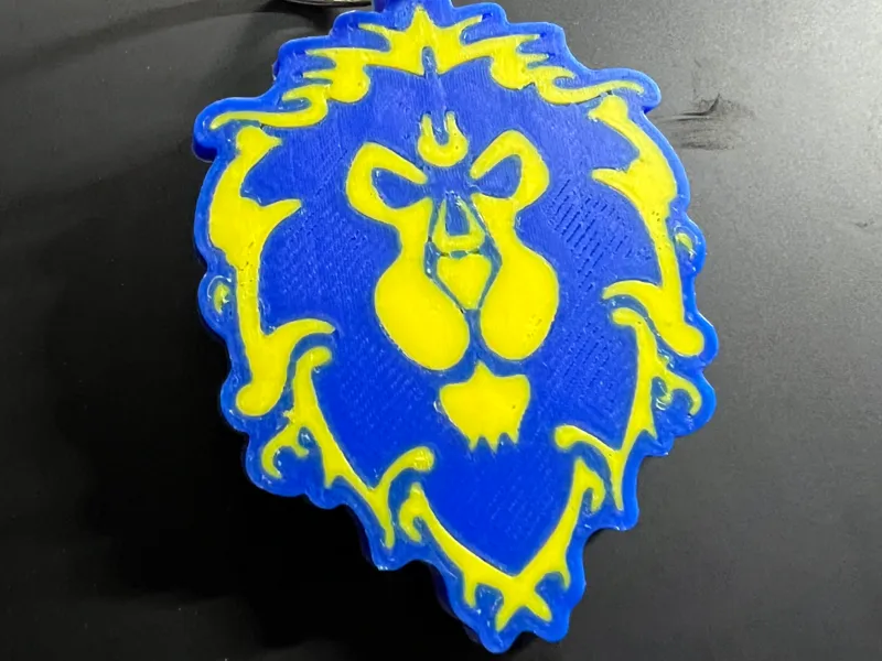 For The Alliance! Keyring Made with Makerworld