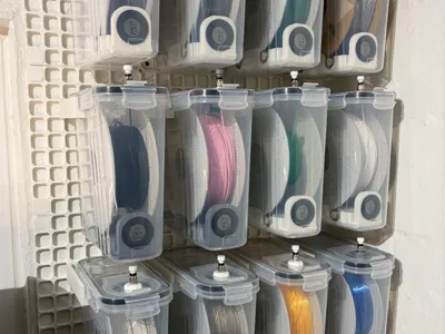 Multiconnect Cereal container filament spool mount