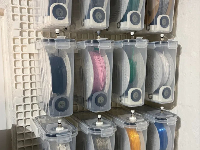 Multiconnect Cereal container filament spool mount