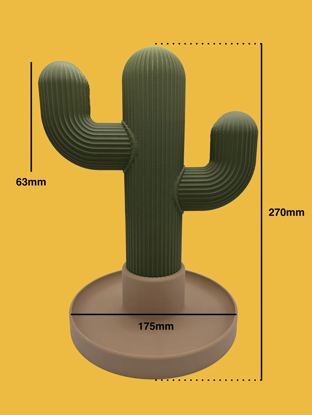 Cactus Headphone Stand view 3