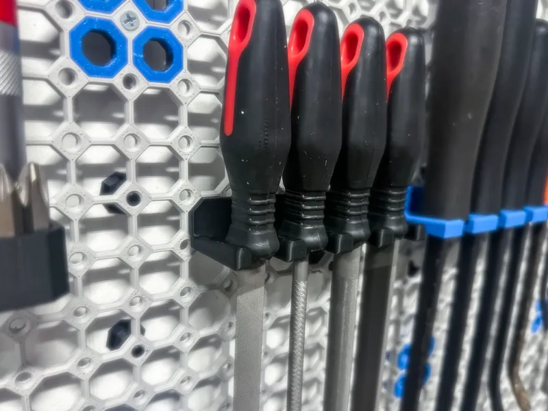 Metal Hand File Set Holder for Multiboard Walls