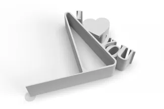Love book support stand